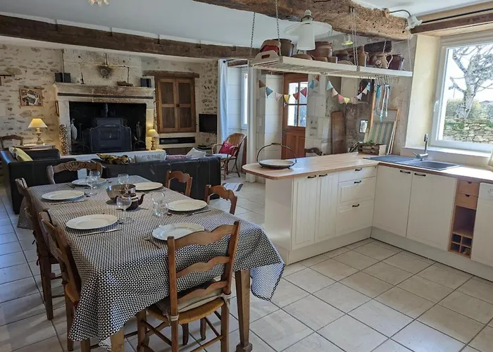 Maison Familiale Avec Grand Jardin Près Du Périgord - 3 Chambres, Wifi Et Vélos Fournis - Fr-1-653-171 Сasa de vacaciones *